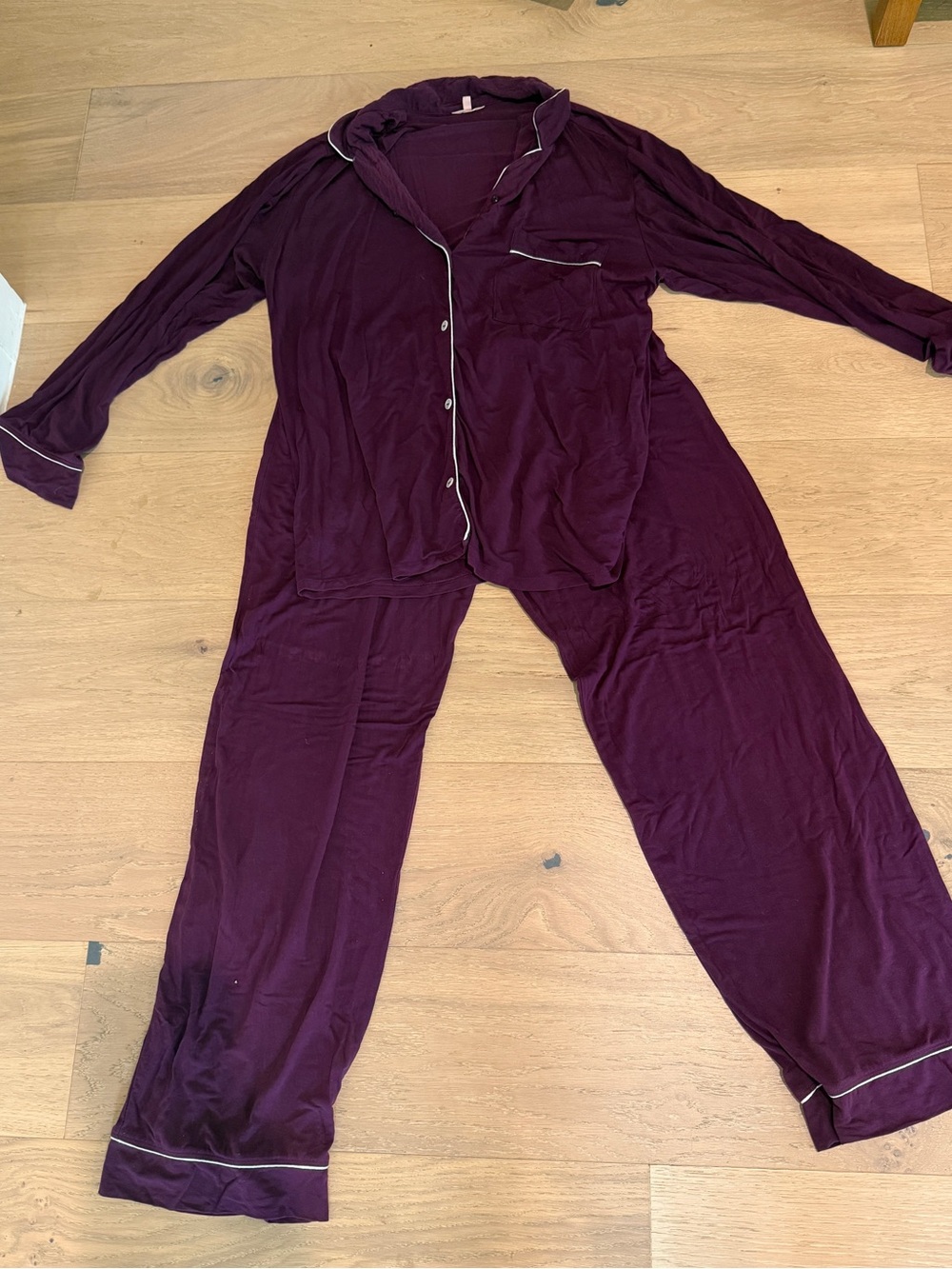 Eberjey Plum Gisele Tencel Modal Pajamas (top and bottom)